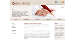 Desktop Screenshot of contentundco.de