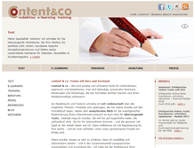 Tablet Screenshot of contentundco.de